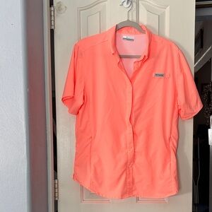 Columbia Women's Bright Coral Snap Front Shirt